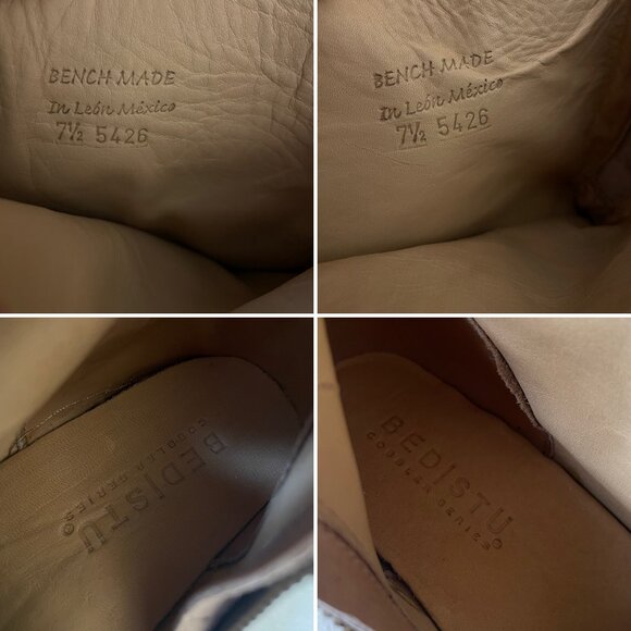 BED STU Tess Rustic Tan Distressed Tall Leather Riding Boots BedStu Size 7.5 - Picture 11 of 16